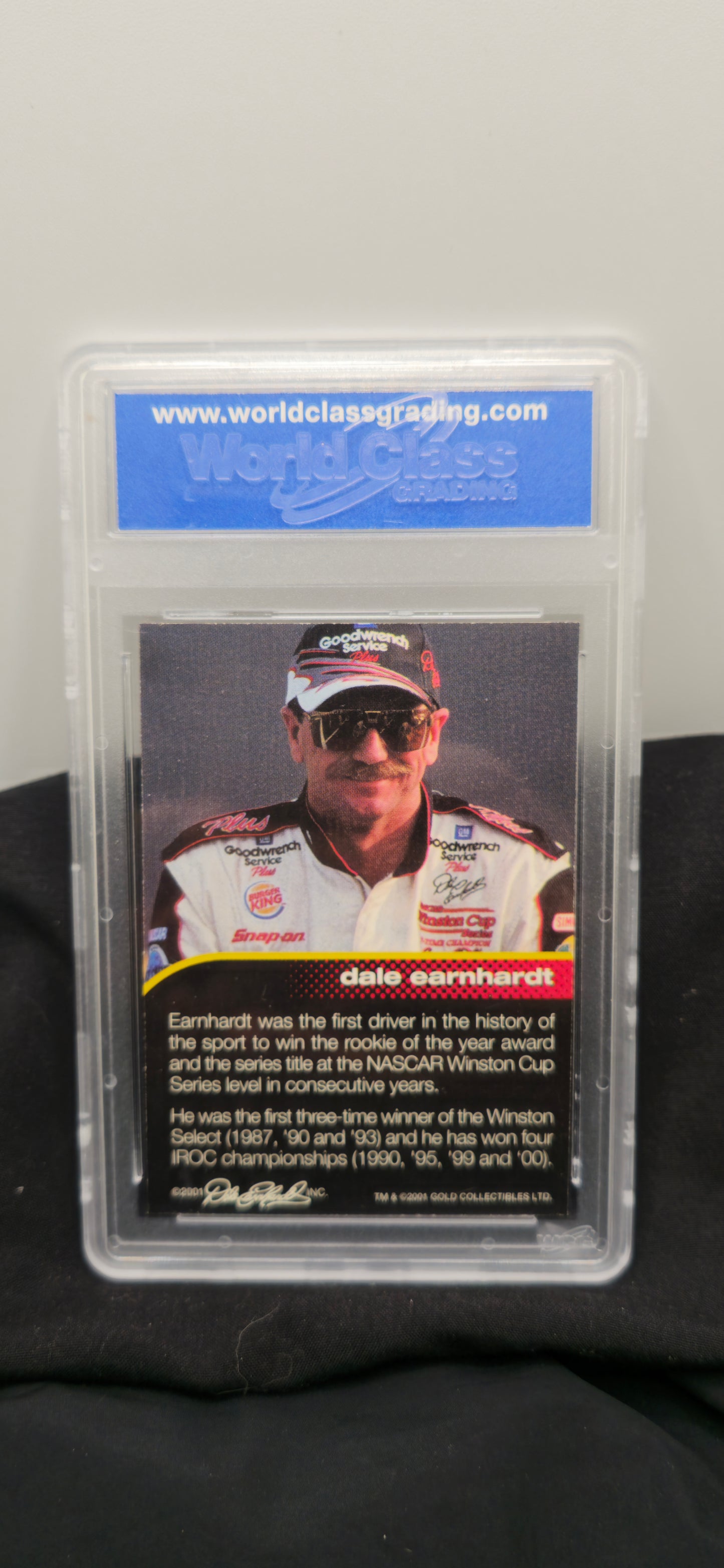 2001 Gold Collectibles Dale Earnhardt “Dressed to Win” – WCG 10 GEM MINT Graded Card