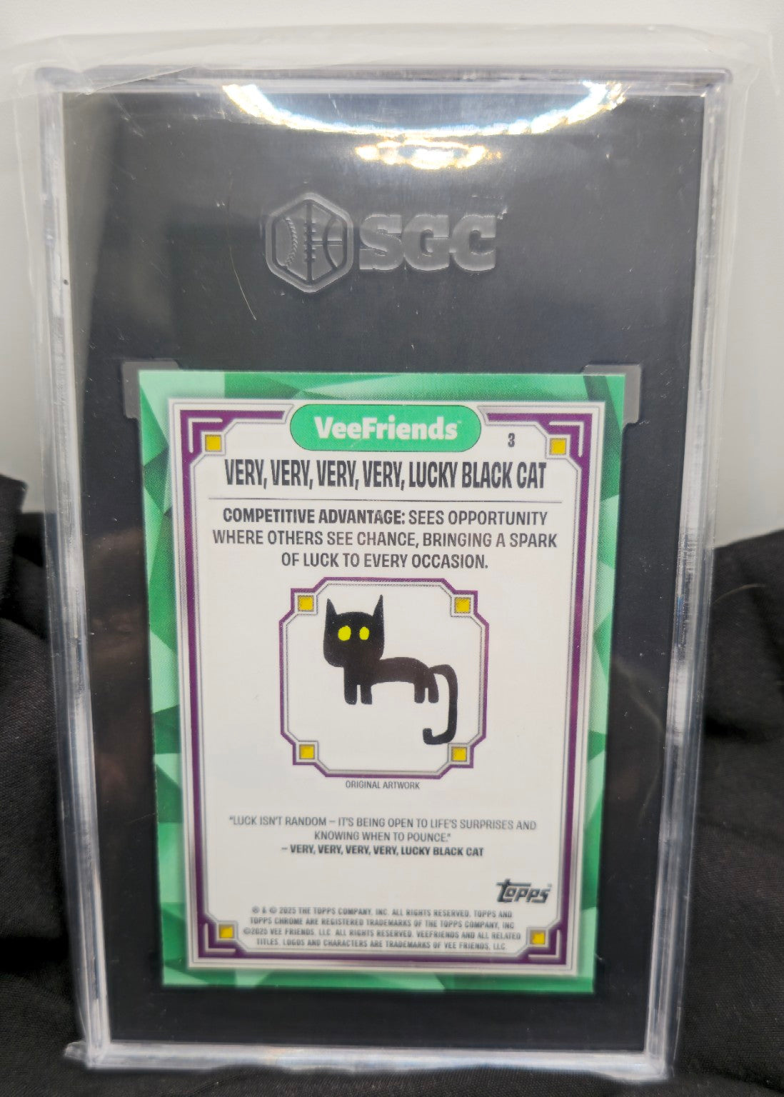 2025 Topps Chrome VeeFriends #3 Very, Very, Very, Very Lucky Black Cat