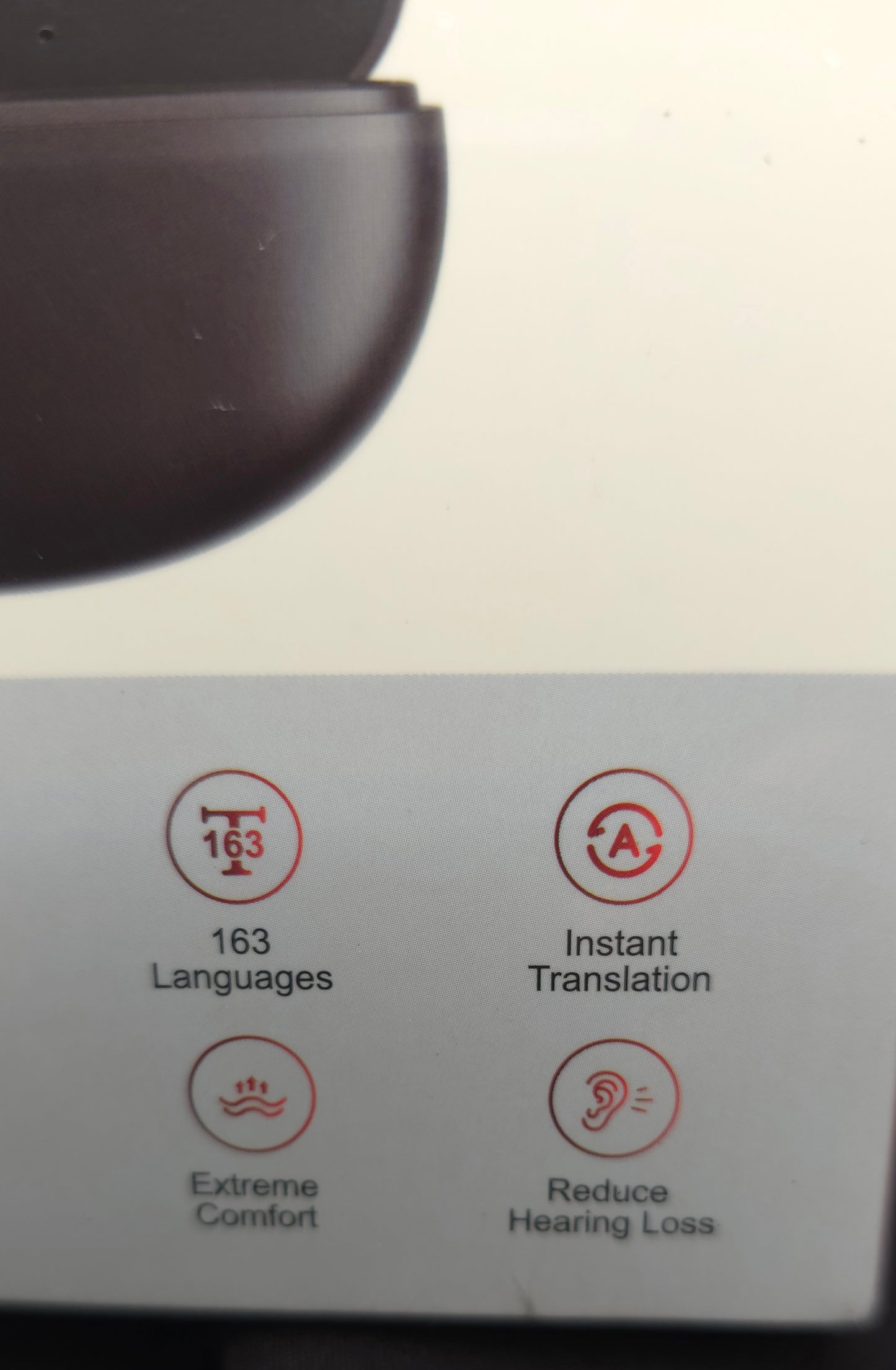AI Translator Earbuds Wireless 163 Languages Instant Translation