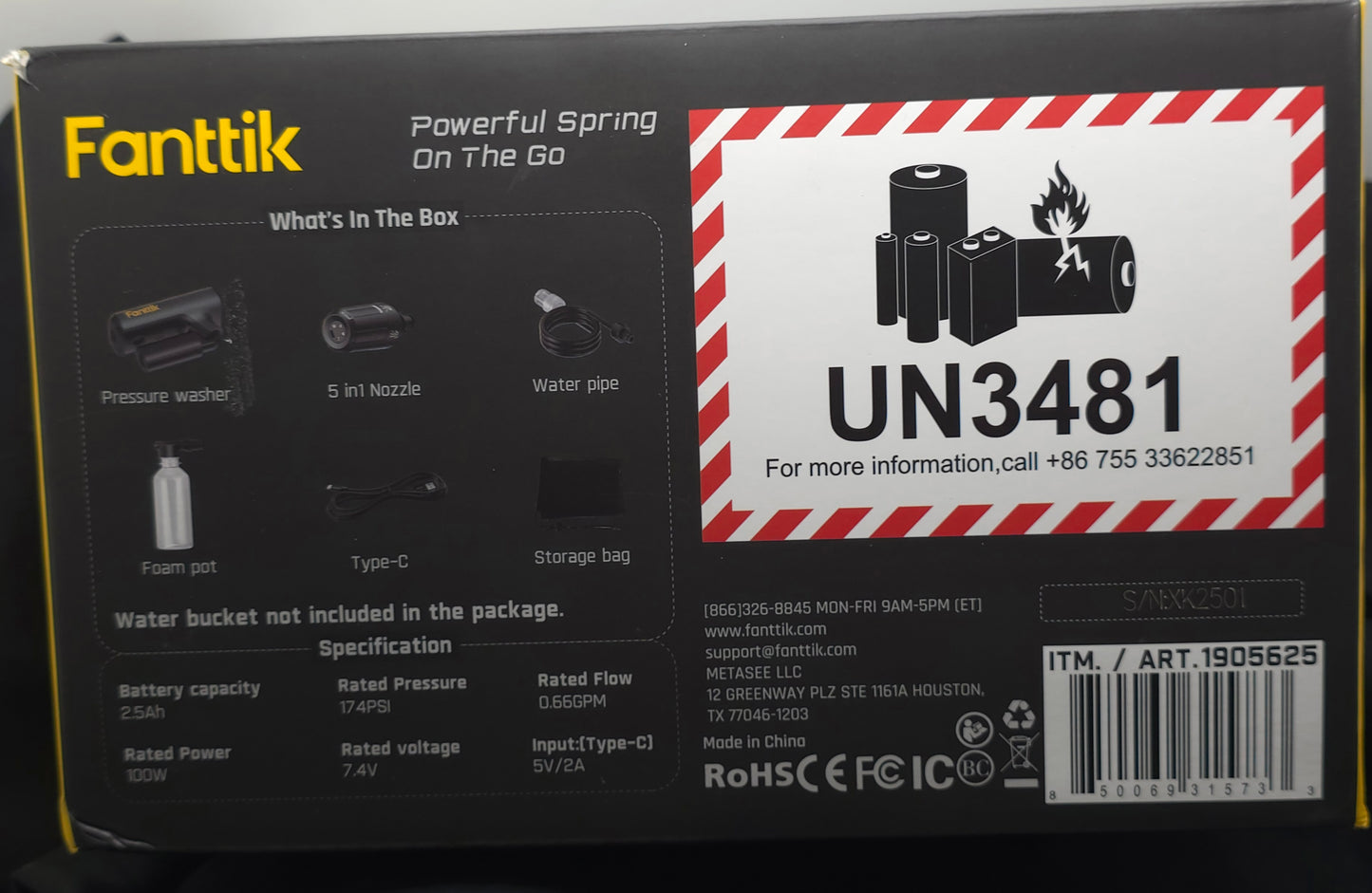 Fanttik K100 Flip Multifunction Portable Battery Washer