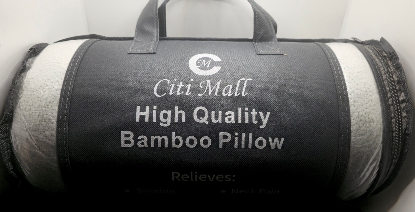 Citi Mall Bamboo Memory Foam Pillow – King Size Cooling Support Pillow for Neck & Back Pain Relief
