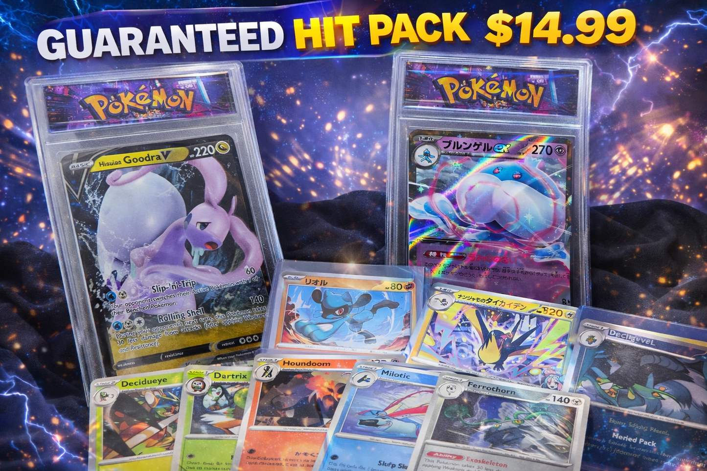 Pokémon Guaranteed Hit Mystery Pack (10–13 Cards)
