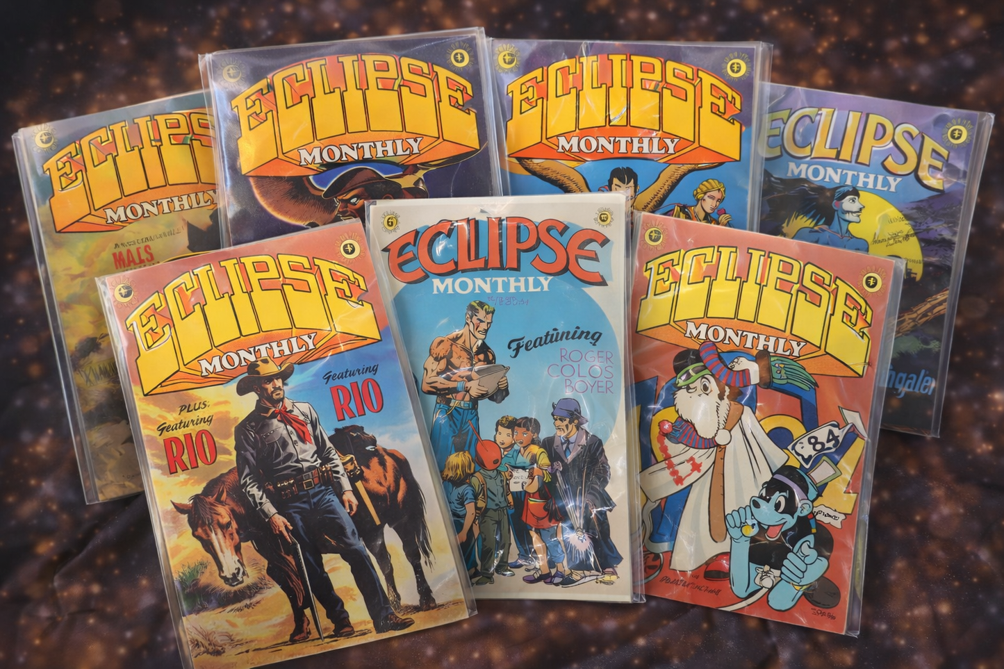 Vintage Eclipse Monthly Comic Lot (9 Issues) – Eclipse Comics 1983-1984