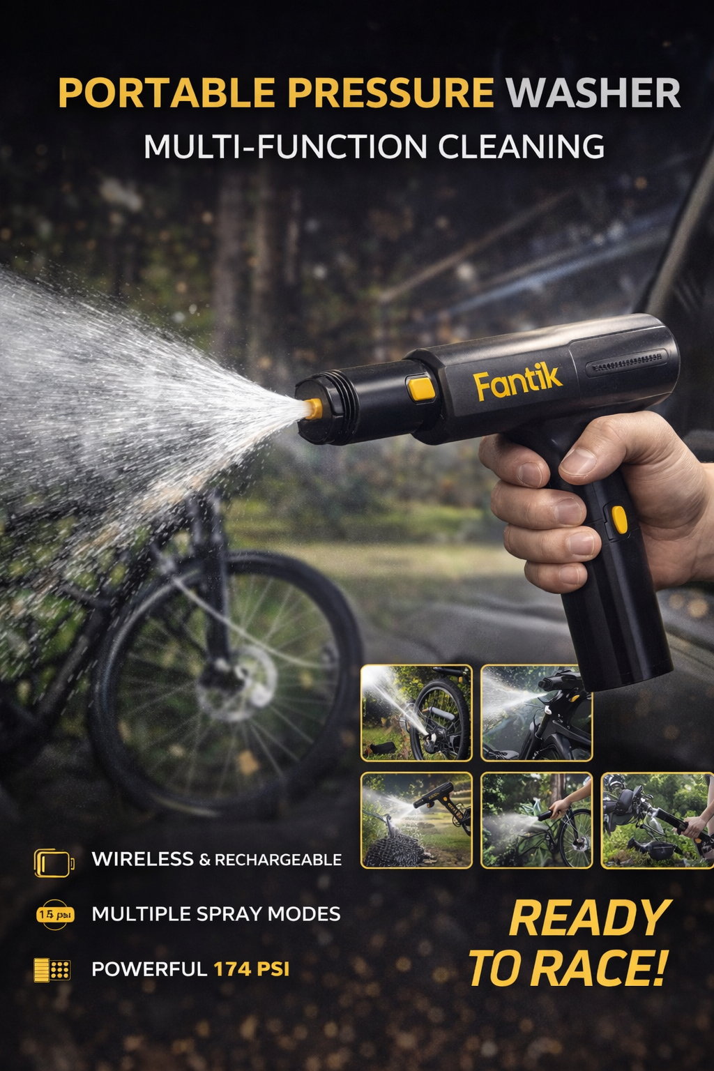 Fanttik K100 Flip Multifunction Portable Battery Washer