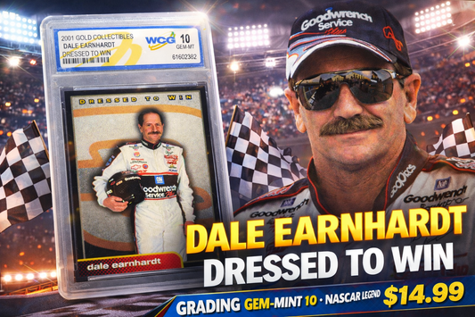 2001 Gold Collectibles Dale Earnhardt “Dressed to Win” – WCG 10 GEM MINT Graded Card