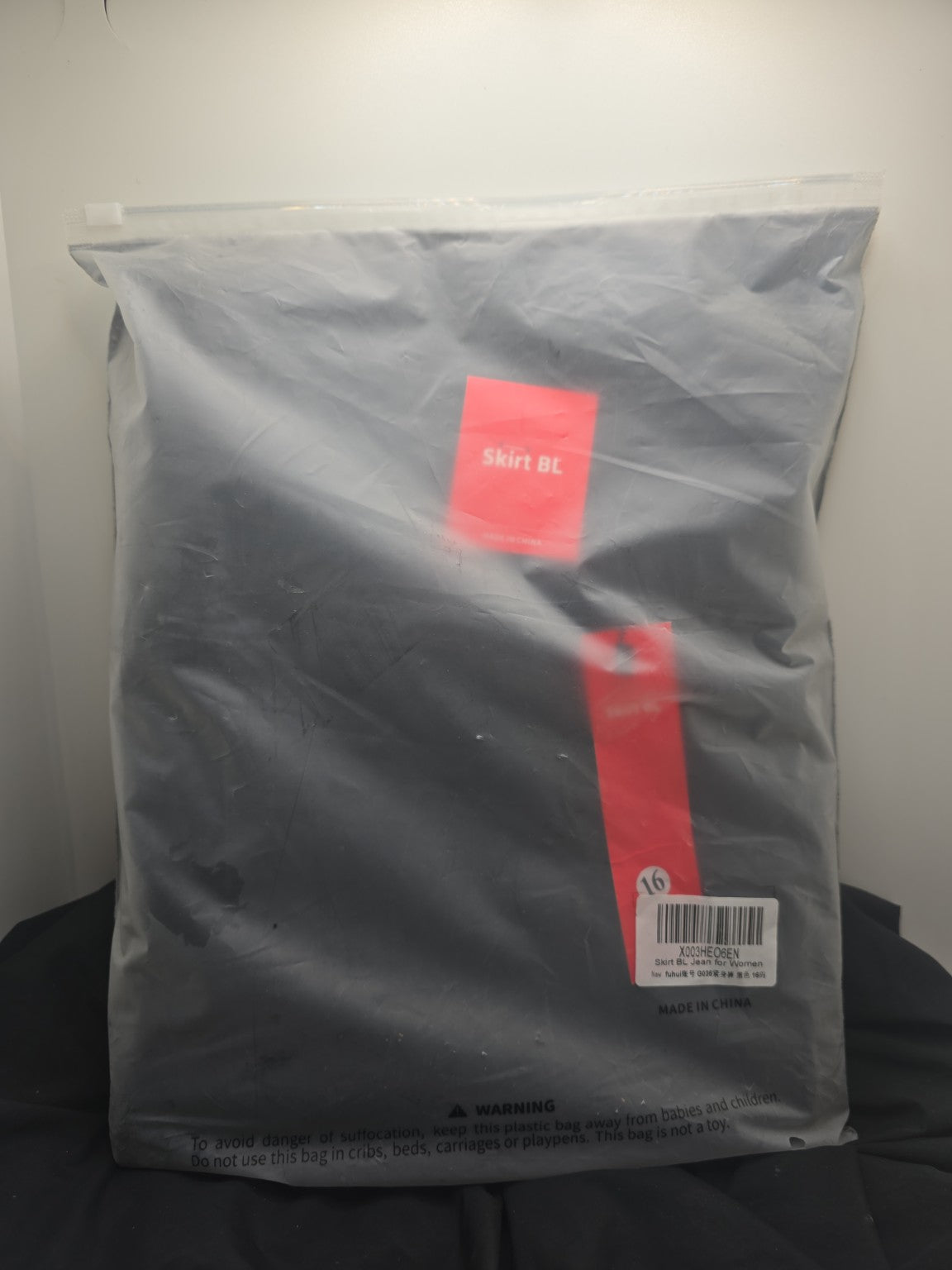 "Skirt BL" Women’s Black Jeans Size 16
