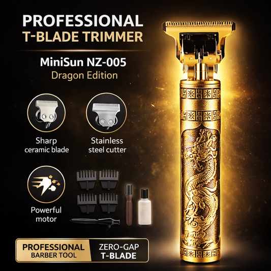 MiniSun Professional T-Blade Hair Trimmer – NZ-005 Dragon Edition