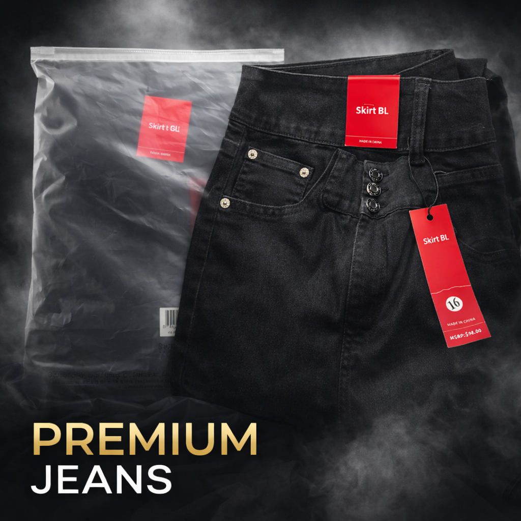 "Skirt BL" Women’s Black Jeans Size 16