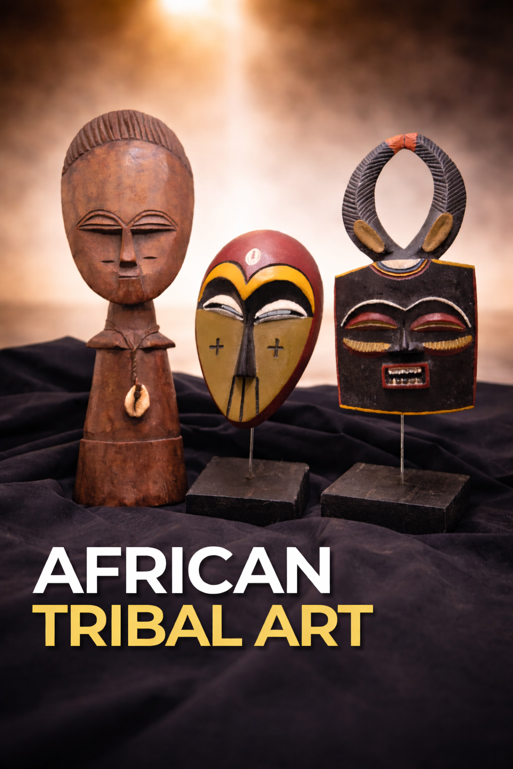 Hand-Carved Wooden Tribal Art Sculptures