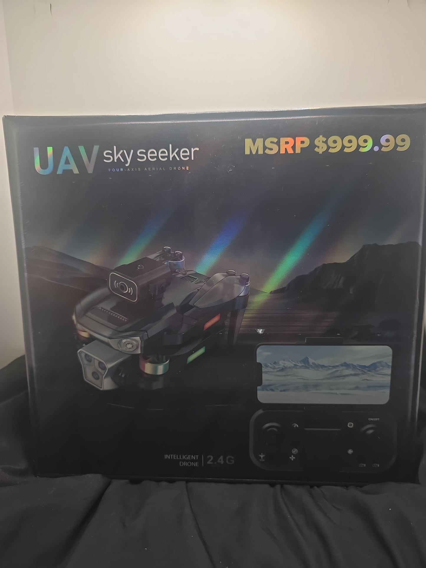 UAV Sky Seeker 2.4G Intelligent Aerial Drone – HD Camera, Obstacle Avoidance, 360° Flip