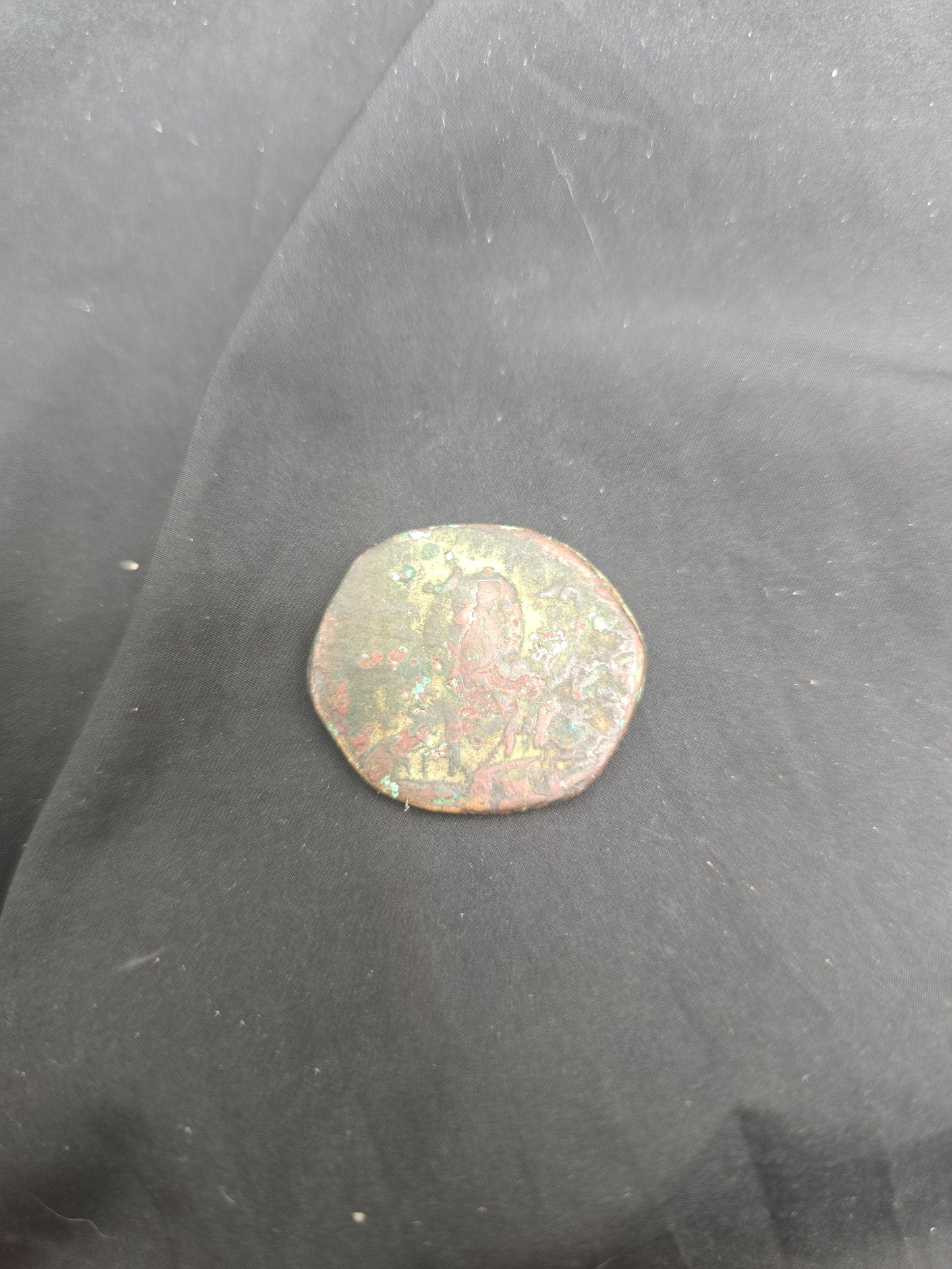 Ancient Bronze Byzantine Coin "Head of Christ"– Authentic Historical Artifact