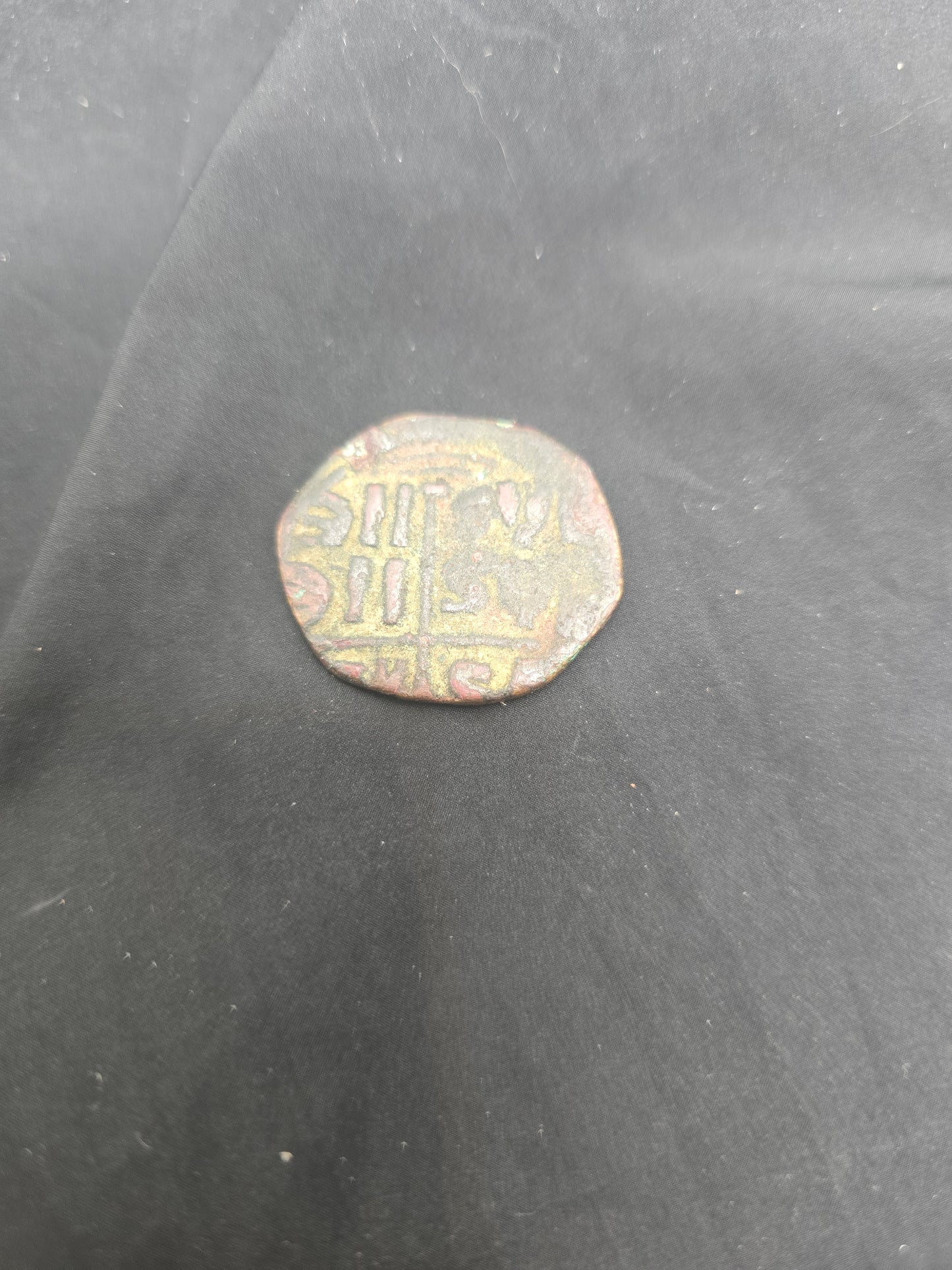 Ancient Bronze Byzantine Coin "Head of Christ"– Authentic Historical Artifact
